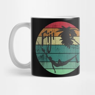 Fiji Vacation Retro Vintage Sunset Souvenir Mug